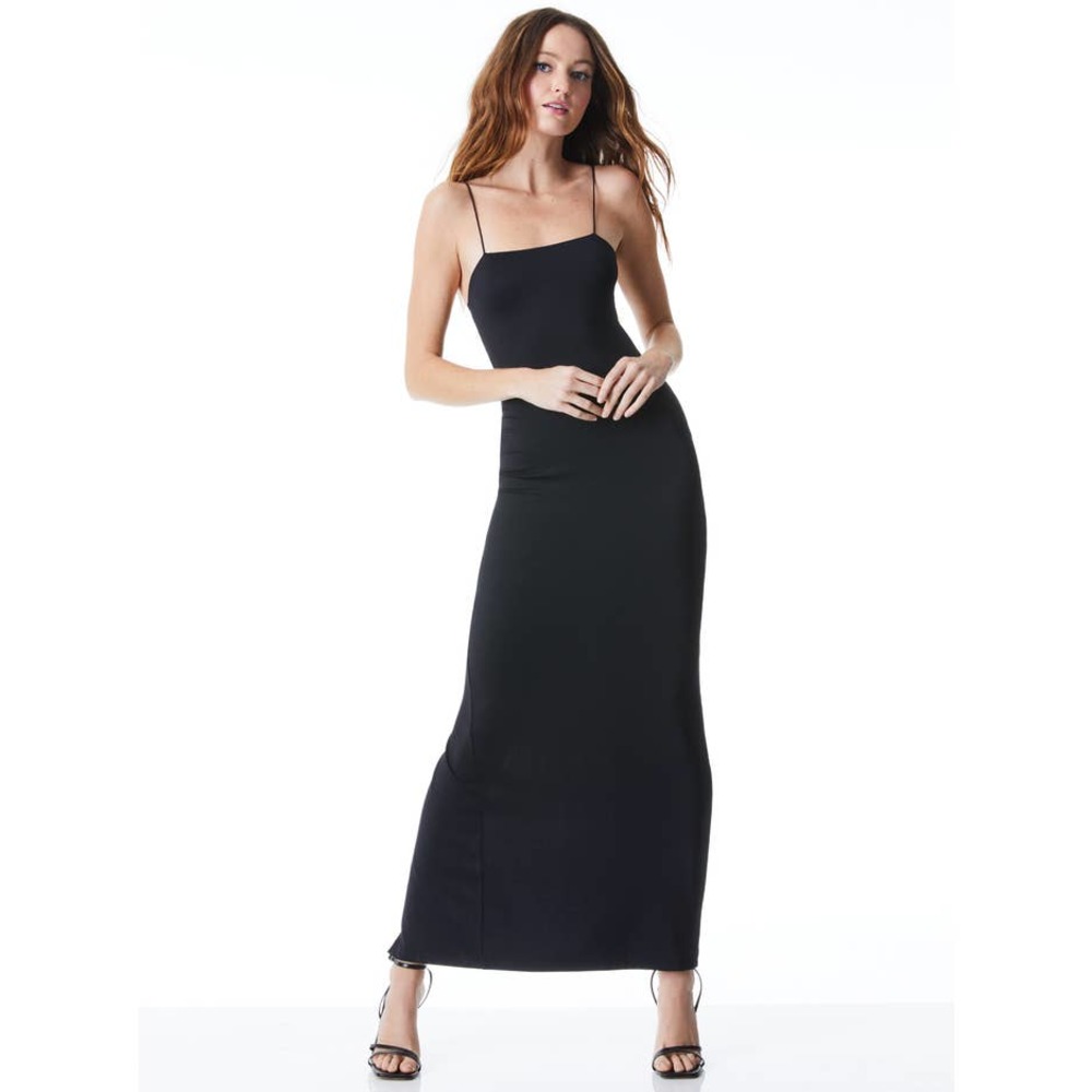 Alice + Olivia Nelle Spaghetti Strap Maxi Dress Size 6 NWT - Picture 4 of 13